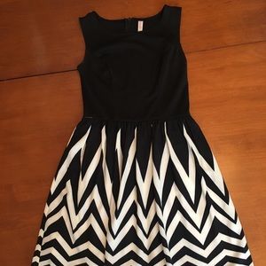 Black & White Chevron Dress